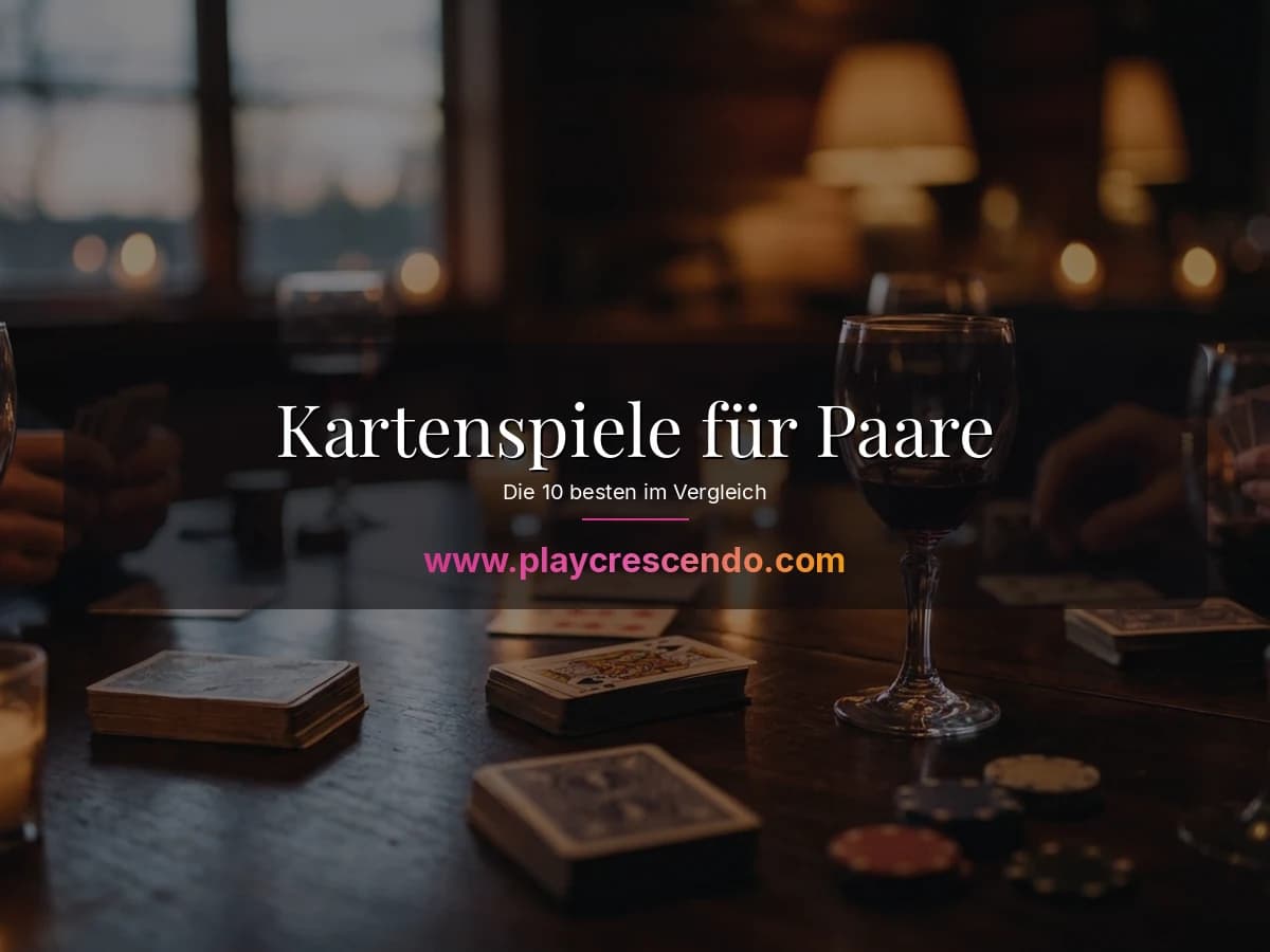 Paar spielt ein intimes Kartenspiel bei Kerzenlicht auf dem Sofa