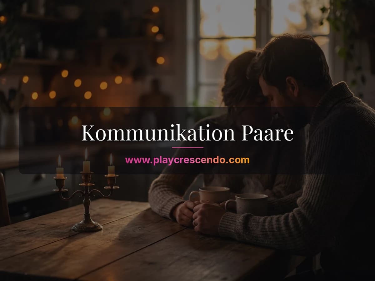 Paar im intensiven Gespräch bei gedämpftem Licht am Küchentisch