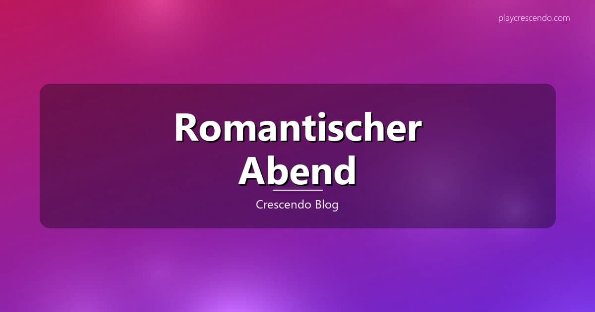 Romantischer Abend zuhause mit Kerzenlicht und Dinner zu zweit