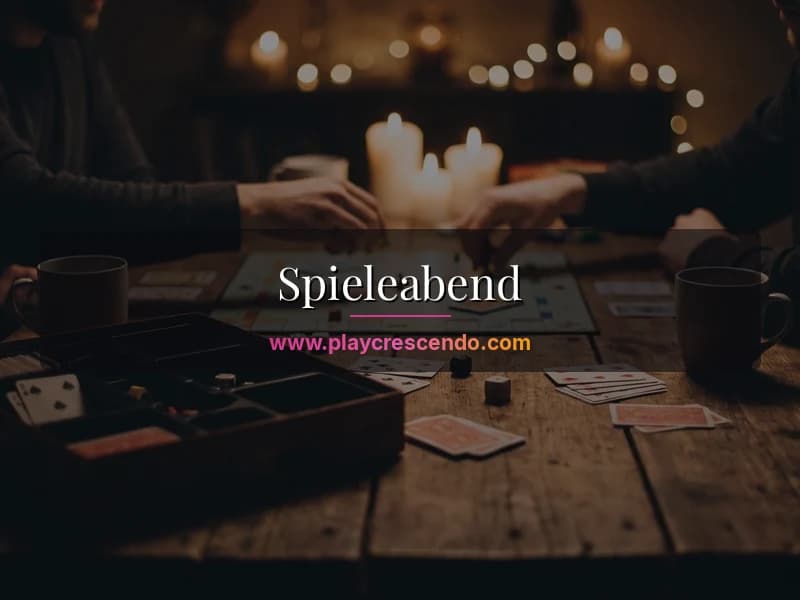 Paar beim Spieleabend zu zweit mit Karten und Kerzenlicht