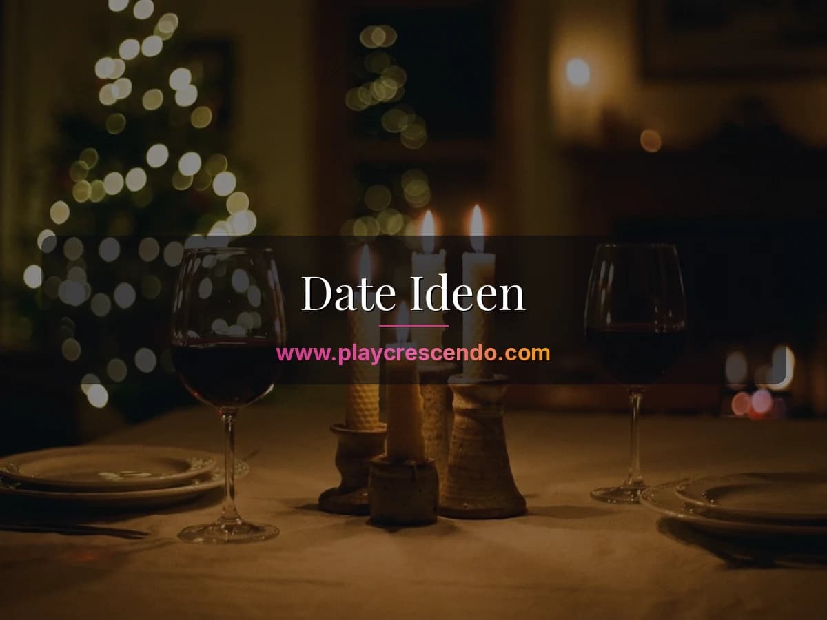 Paar bei einem stimmungsvollen Date am Tisch mit Kerzenlicht und zwei Weingläsern