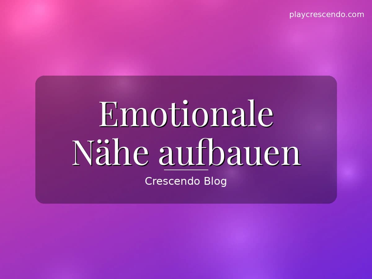 Paar baut emotionale Nähe auf durch ein vertrautes Gespräch