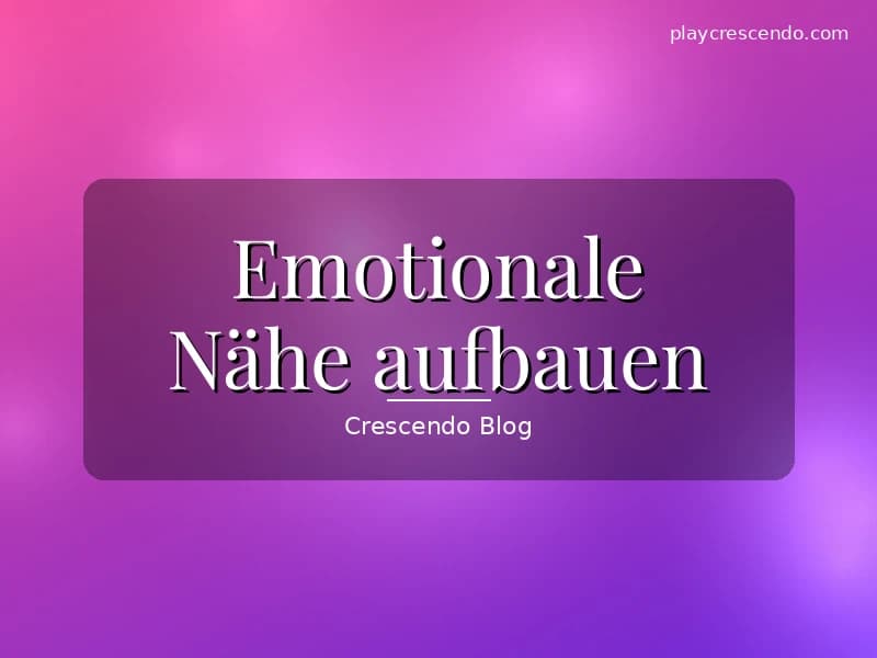 Paar baut emotionale Nähe auf durch ein vertrautes Gespräch
