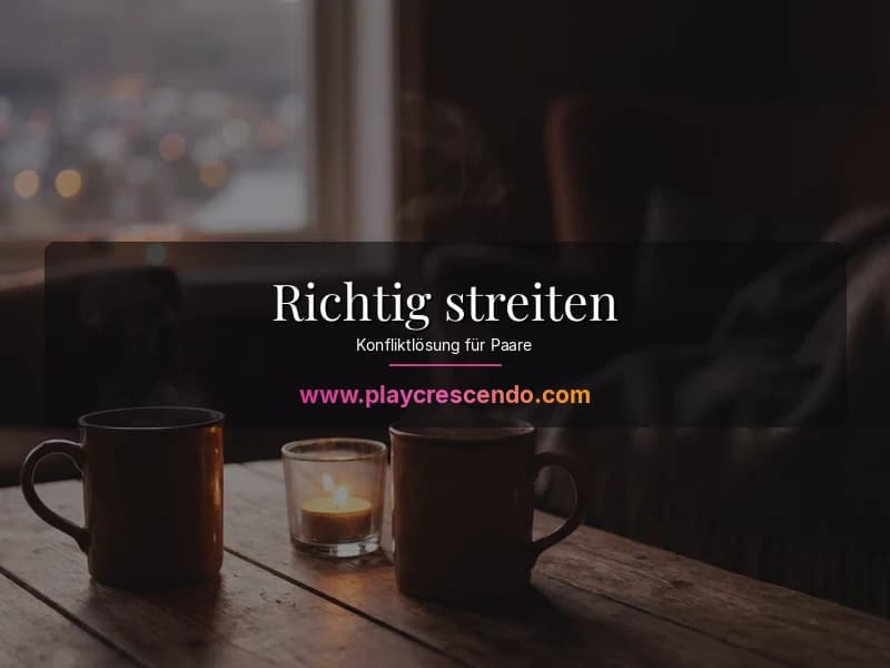 Paar sitzt zugewandt am Küchentisch und löst einen Konflikt ruhig und konstruktiv